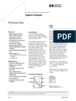 High Gain Darlington Output Optocouplers: Technical Data