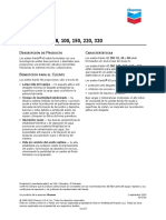 Escripción DE Roducto Aracterísticas: ISO 32 46 68 ISO 100 150 220 y 320