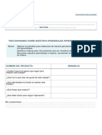 Ficha de Trabajo Jornada de Reflexion