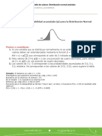 Tabla - Rea Bajo La Curva - Z PDF