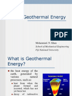 Geothermal Energy: Mohammed. N. Khan
