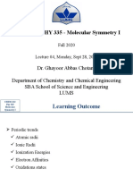 CHEM 221/PHY 335 - Molecular Symmetry I