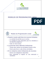 CAPITULO II - PROGRAMACION LINEAL MODELAMIENTO2pp PDF