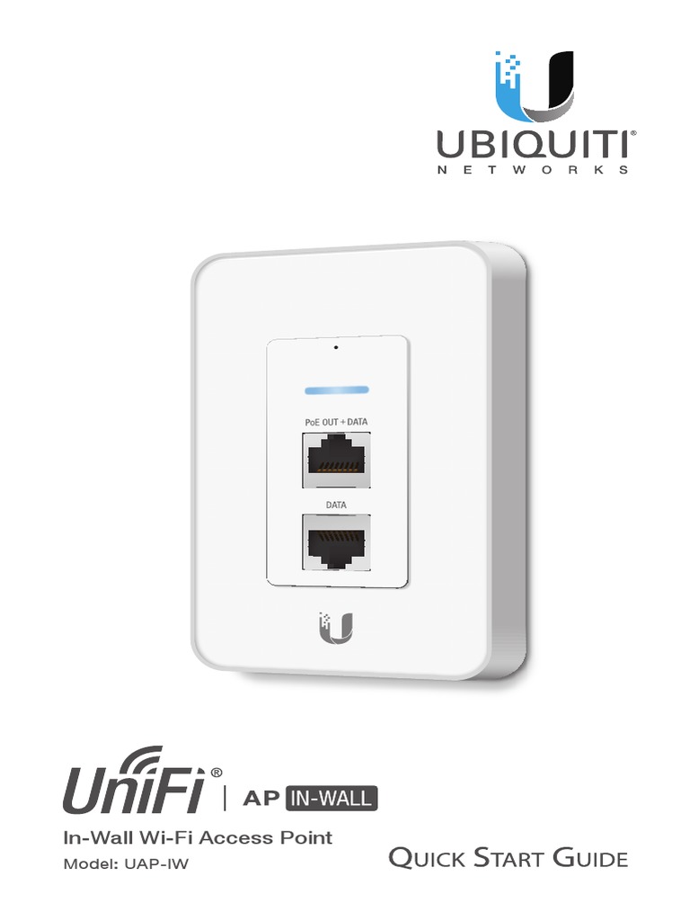 InWall WiFi Access Point Model UAPIW PDF Wireless Access Point
