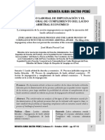 El Proceso Laboral de Impugnación y Cumplimiento de Laudo Arbitral Económico - Autor José María Pacori Cari