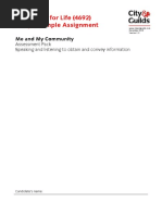 Me and My Community E3 Speaking and Listening AP Sample - v1.3 PDF