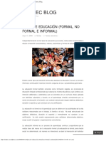 Tipos de Educacion PDF