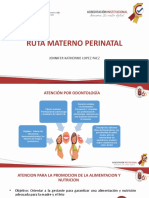 Ruta Materno Perinatal - Salud Bucal-Nutricion-Parto