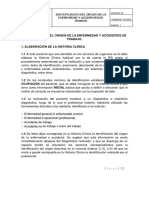 Protocolo Del Origen de La Enfermedad y Accidentes de Trabajo