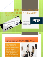 Noviolencia, Educacion para El Desarrollo y Formacion