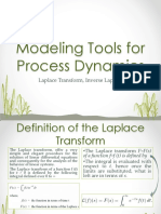 Modeling Tools For Process Dynamics: Laplace Transform, Inverse Laplace