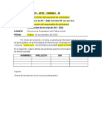 INFORME #002 Renuncia de Postulantes Al Padron Inicial