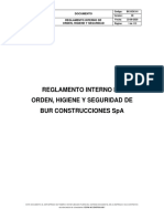 REGLAMENTO INTERNO DE ORDEN, HIGIENE Y SEGURIDAD BUR CONSTRUCCIONES SpA (2020) PDF