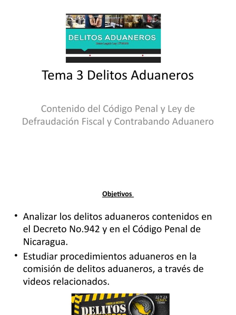 Delitos Aduaneros | PDF | Contrabando | Derecho penal