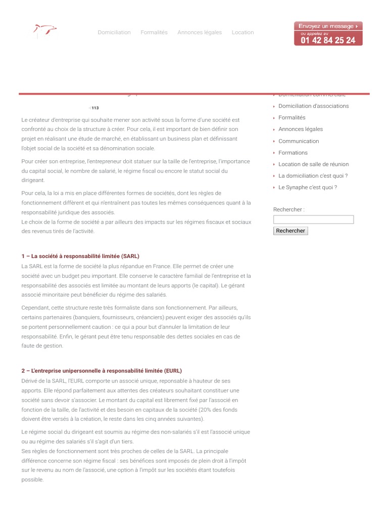 Les Différents Types de Sociétés - Arion PDF | PDF | Société en nom ...