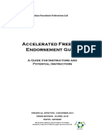 Accelerated Freefall Endorsement Guide: A Guide For Instructors and Potential Instructors