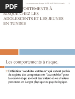 cours 7  Les comportements á risque chez les  adolescents et 1