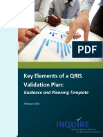Key Elements of A QRIS Validation Plan:: Guidance and Planning Template