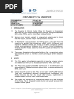 POL007 Computer System Validation v2.0 PDF