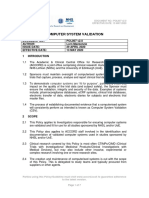 POL007 Computer System Validation v2.0 PDF