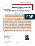 Proces Performance Qualification of Alendronate Sodium and Cholecalciferol PDF