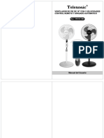 Manual Ventilador Telesonic VPO316-12RC