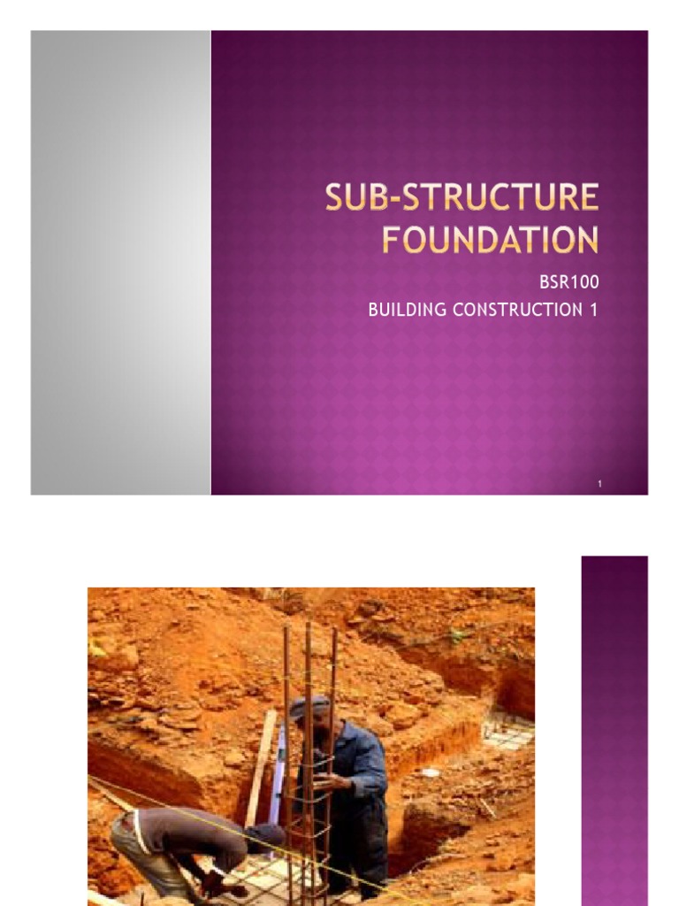 Topic7 SubStructure Foundation PDF Foundation (Engineering) Deep