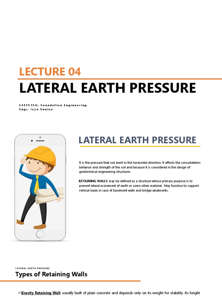 Understanding Lateral Earth Pressure | PDF | Economic Sectors | Civil ...