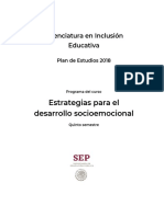 Programa Desarrollo Socioemocional