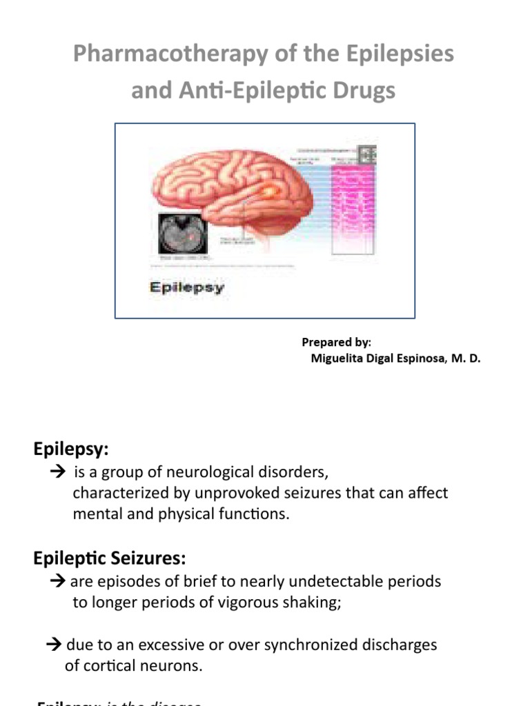 Epilepsy Pharmacotherapy Overview | PDF | Nmda Receptor | Epilepsy