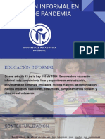 EDUCACIÓN INFORMAL EN TIEMPOS DE PANDEMIA Grupo 3