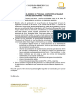 Requisitos para El Ingreso de Personal Contratista