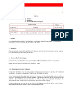 Elaboración Informe de Obra: 1.-Objeto 2. - Alcance 3. - Desarrollo Metodológico