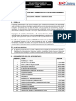 Silabo Asistente Administrativo y de RRHH Enero 2o2o