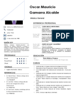 DR Oscar Gamarra CV PDF