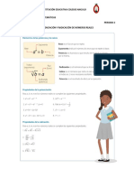 MATEMATICA OCTAVO POTENCIACÓN Y RADICACIÓN NUMEROS REALES Guía 2 P2 Matemáticas 8