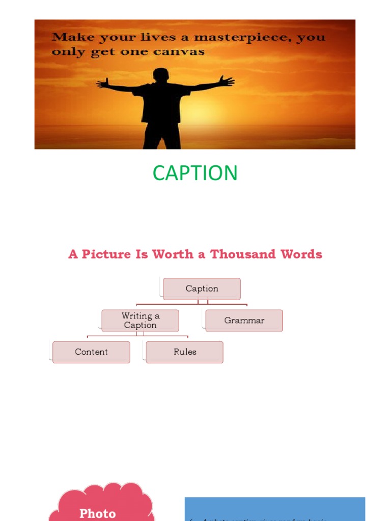 CAPTION | PDF | Sentence (Linguistics) | Grammar