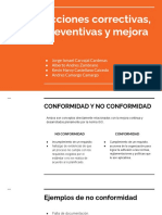 Actividad 4. Tarea - Acciones Correctivas, Preventivas y Mejora