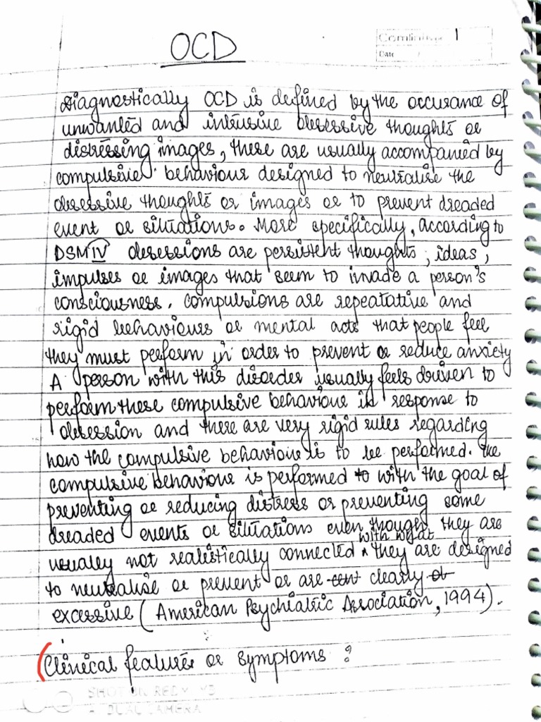 Understanding OCD Patterns | PDF
