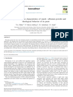 Water Vapor Adsorption Characteristics of Starch Albumen Powder and Rheological Behavior of Its Paste