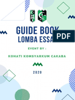 Guide Book Essay 2020