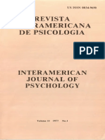 Revista Interamericana de Psicología 1977: Contenidos y artículos