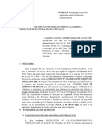 Apelacion de Sancion de Rigor Por Infraccion A La Ley 30714 Ley Regimen Disciplinario de La PNP