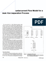 Continuous Countercurrent Flow Model for Bulk PSA Separation Processes