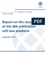 Arbitration Soft Law Report September 2016 Final