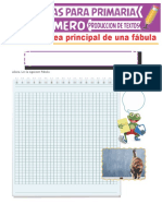 Idea Principal de Una Fábula para Primer Grado de Primaria