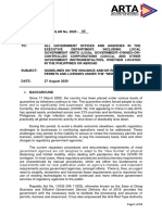 ARTA Guidelines On The Issuance of Licenses and Permits Under The New Normal PDF