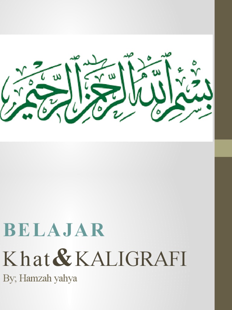 Panduan Kaligrafi Khat Raihani | PDF