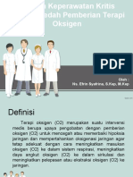 ASKEP Kritis Pemberian Terapi Oksigen