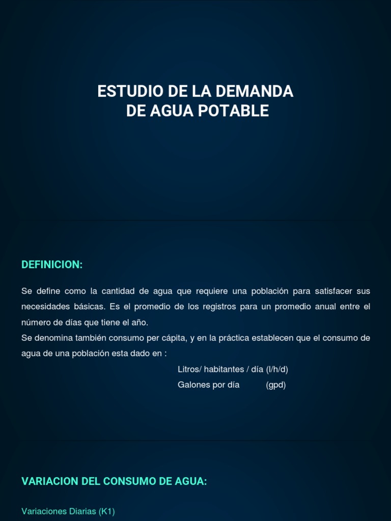 Estudio de Demanda de Agua Potable | PDF | Demanda | Elasticidad (economía)